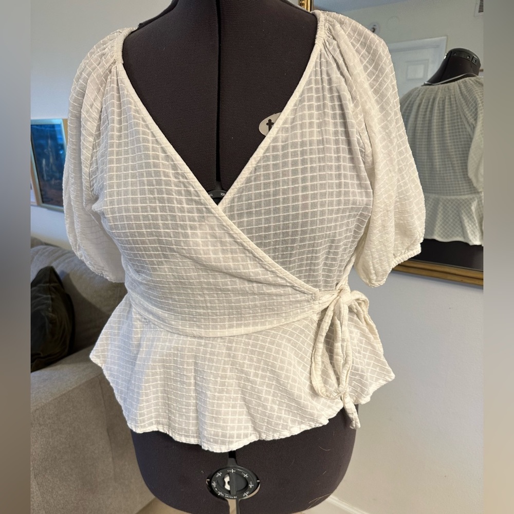 Peplum Wrap Top